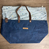 Space Bats Waxed Canvas Clear Water Project Bag