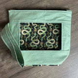 Metallic Snakes Peekaboo Bag