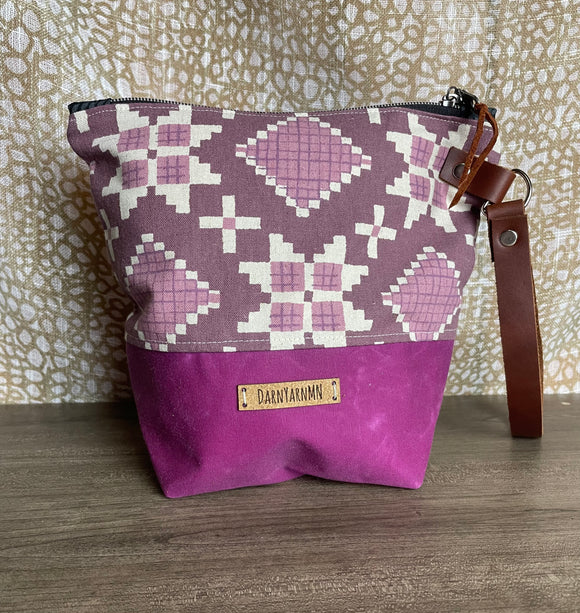 Purple Heirloom Regular Wedge Project Bag