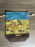 Grellow Stitch Drawstring Project Bag