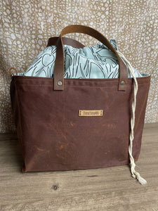 Blue Ponds Waxed Canvas Clear Water Project Bag